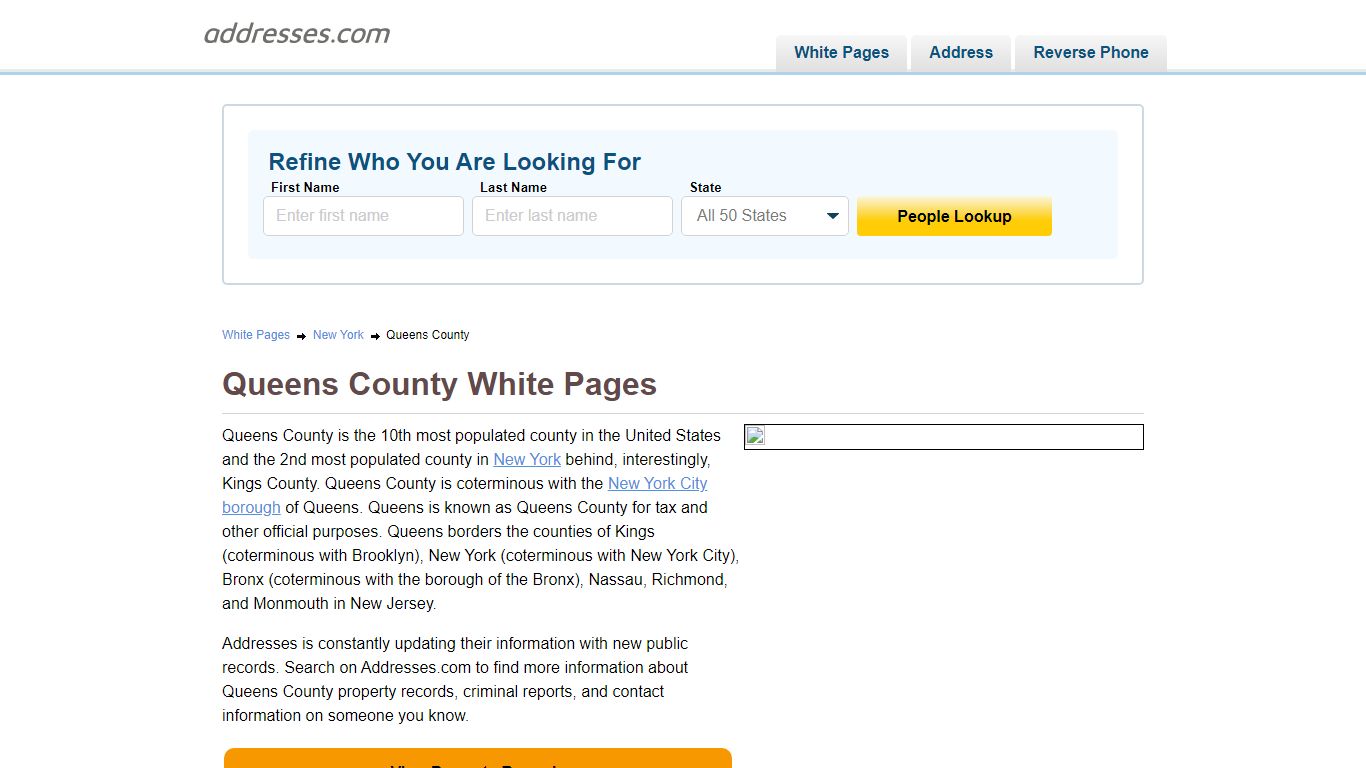 White Pages | Addresses